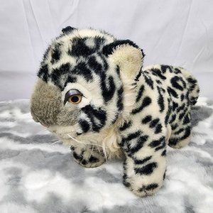 Vintage World Wildlife Fund WWF Snow Leopard Plush Stuffed Animal Toy 1985 13"